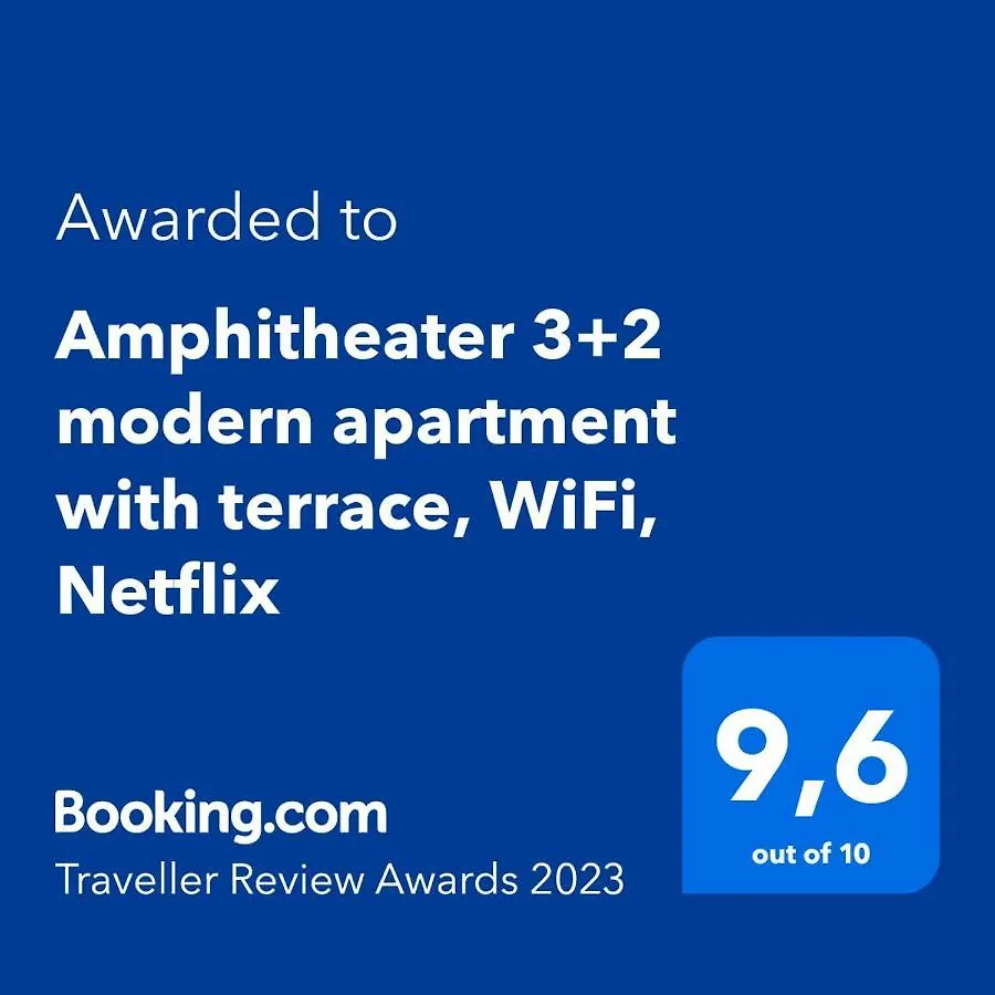 Amphitheater 3+2 Modern Apartment With Terrace, Wifi, Netflix Pula